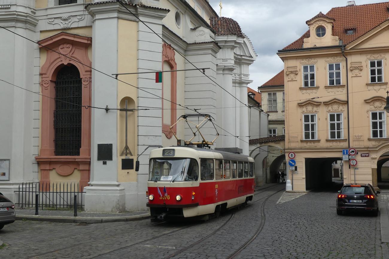 Прага, Tatra T3M2-DVC № 8076