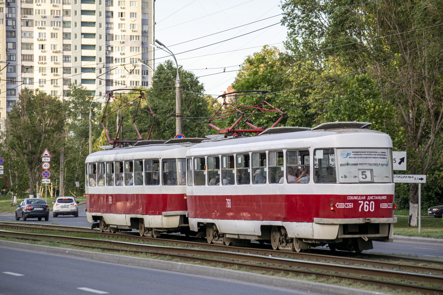 Самара, Tatra T3SU (двухдверная) № 760