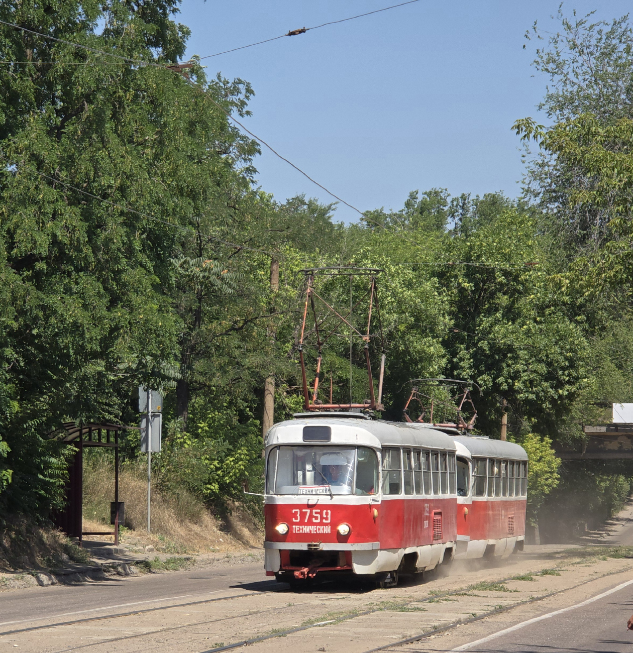 Донецк, Tatra T3SU (двухдверная) № 3759 (Т-759)
