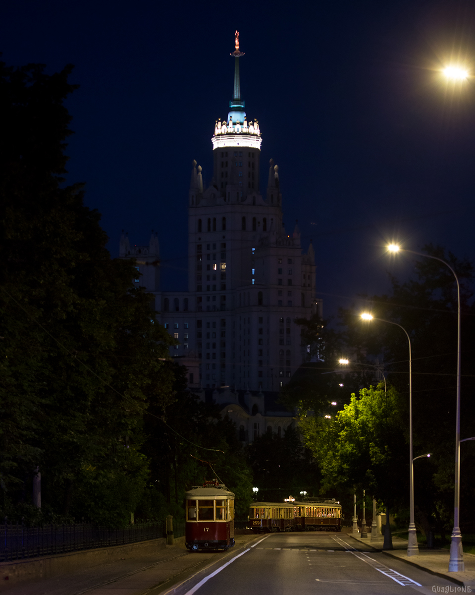 Москва — День Московского транспорта — 2024 (репетиции парада трамваев 06.07.2024 и 11.07.2024, парад и выставка трамваев 13.07.2024); Москва — Трамвайные линии: ЦАО