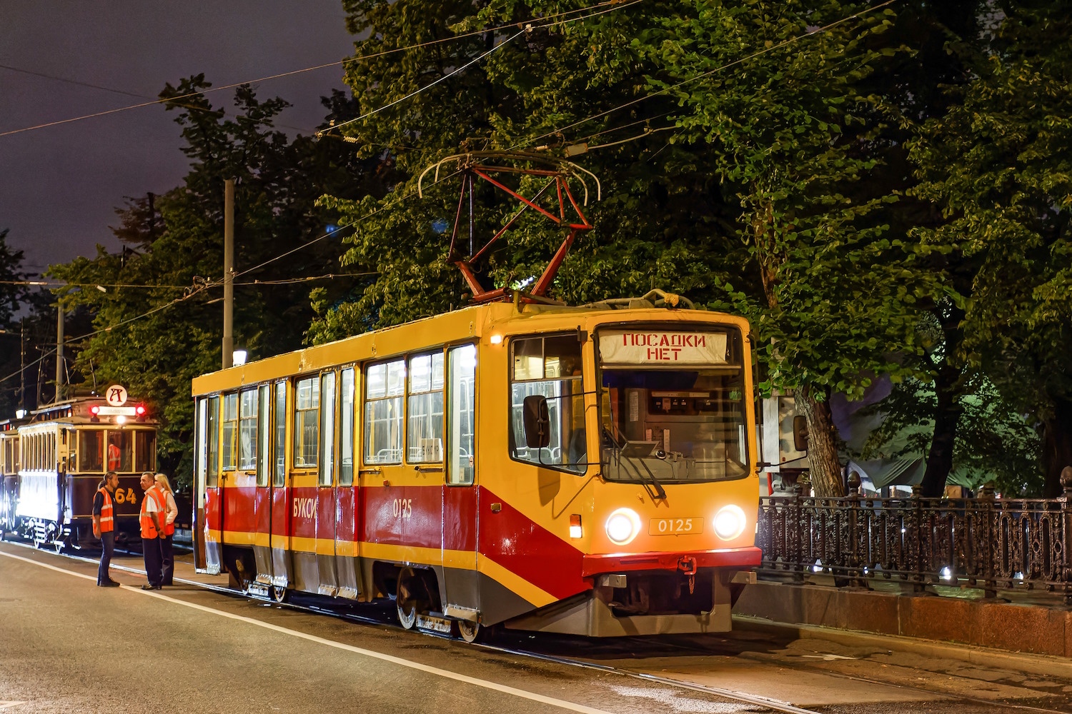 Москва, 71-608КМ № 0125; Москва — День Московского транспорта — 2024 (ночные репетиции парада трамваев 06.07.2024 и 11.07.2024, парад и выставка трамваев 13.07.2024)