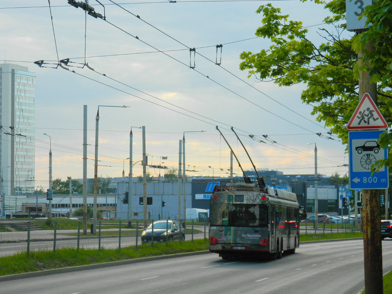 Вильнюс, Solaris Trollino II 15 AC № 2693