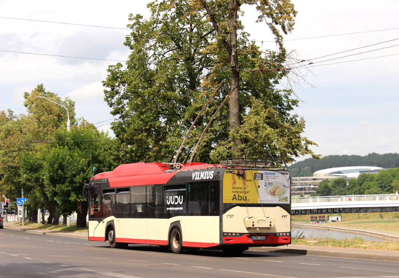 Vilnius, Solaris Trollino IV 12 Škoda č. 1727