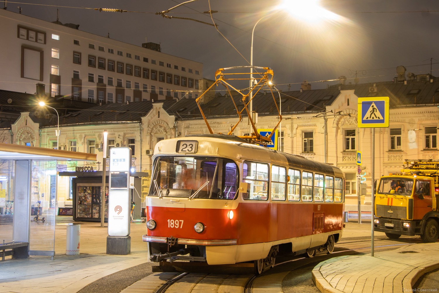 Москва, Tatra T3SU (двухдверная) № 1897; Москва — День Московского транспорта — 2024 (ночные репетиции парада трамваев 06.07.2024 и 11.07.2024, парад и выставка трамваев 13.07.2024)