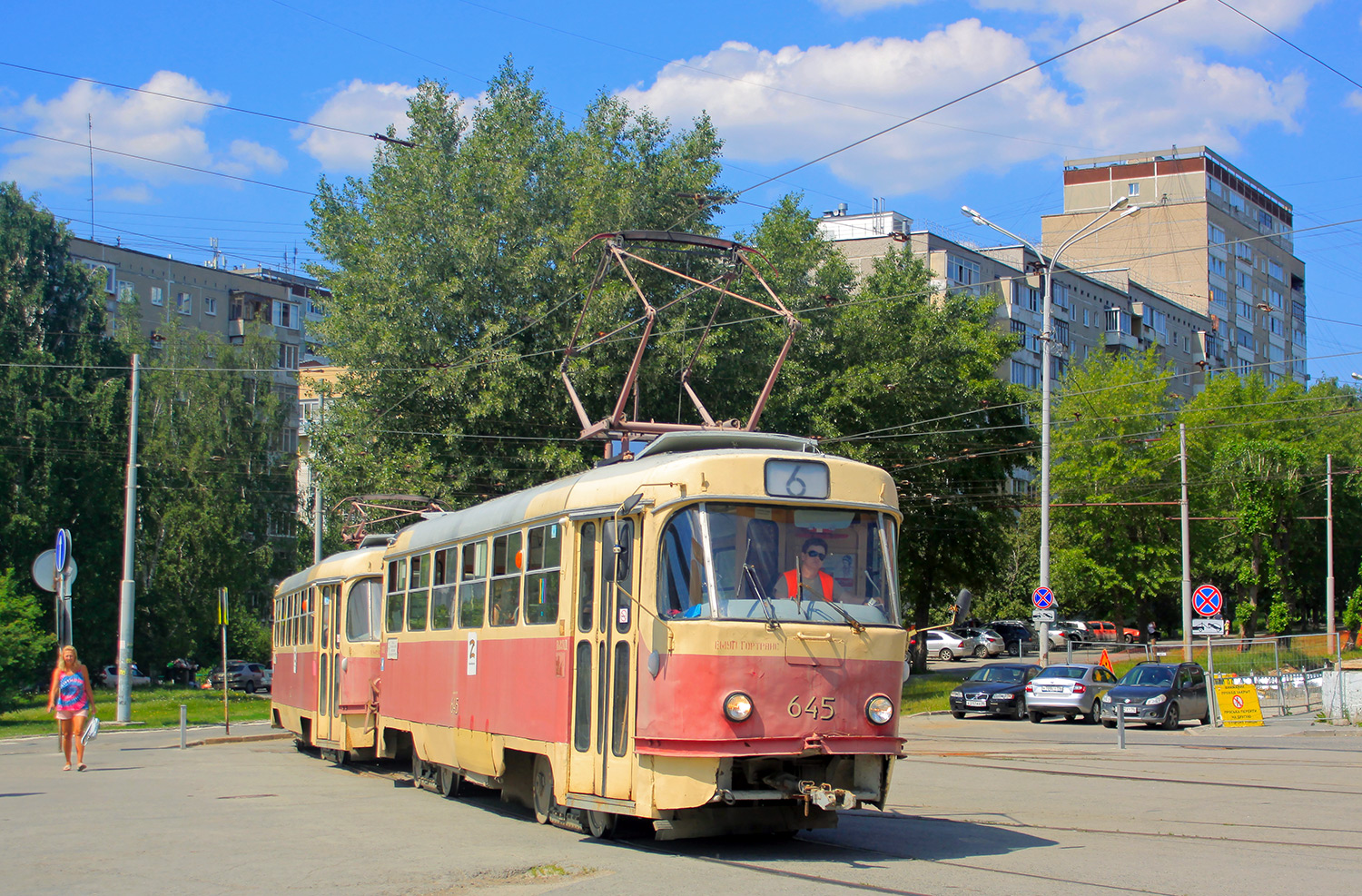 Iekaterinbourg, Tatra T3SU (2-door) N°. 645