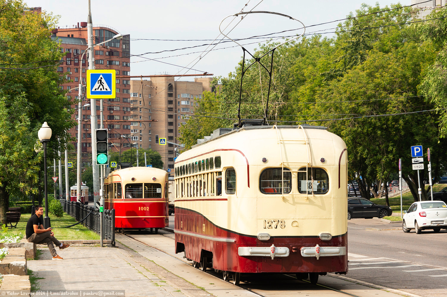 Москва, МТВ-82 № 1278; Москва — День Московского транспорта — 2024 (ночные репетиции парада трамваев 06.07.2024 и 11.07.2024, парад и выставка трамваев 13.07.2024)
