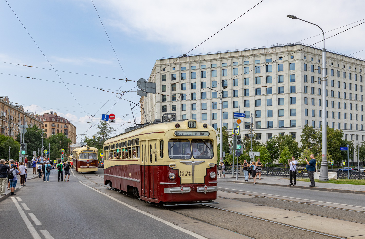 Москва, МТВ-82 № 1278; Москва — День Московского транспорта — 2024 (ночные репетиции парада трамваев 06.07.2024 и 11.07.2024, парад и выставка трамваев 13.07.2024)