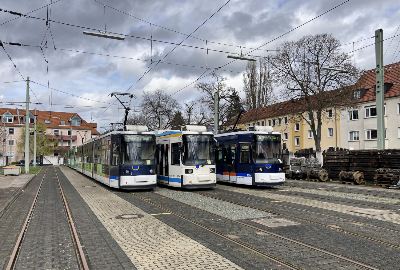Йена, Bombardier GT6M-ZR № 632; Йена, Bombardier GT6M-ZR № 620; Йена — Трамвайные линии и инфраструктура