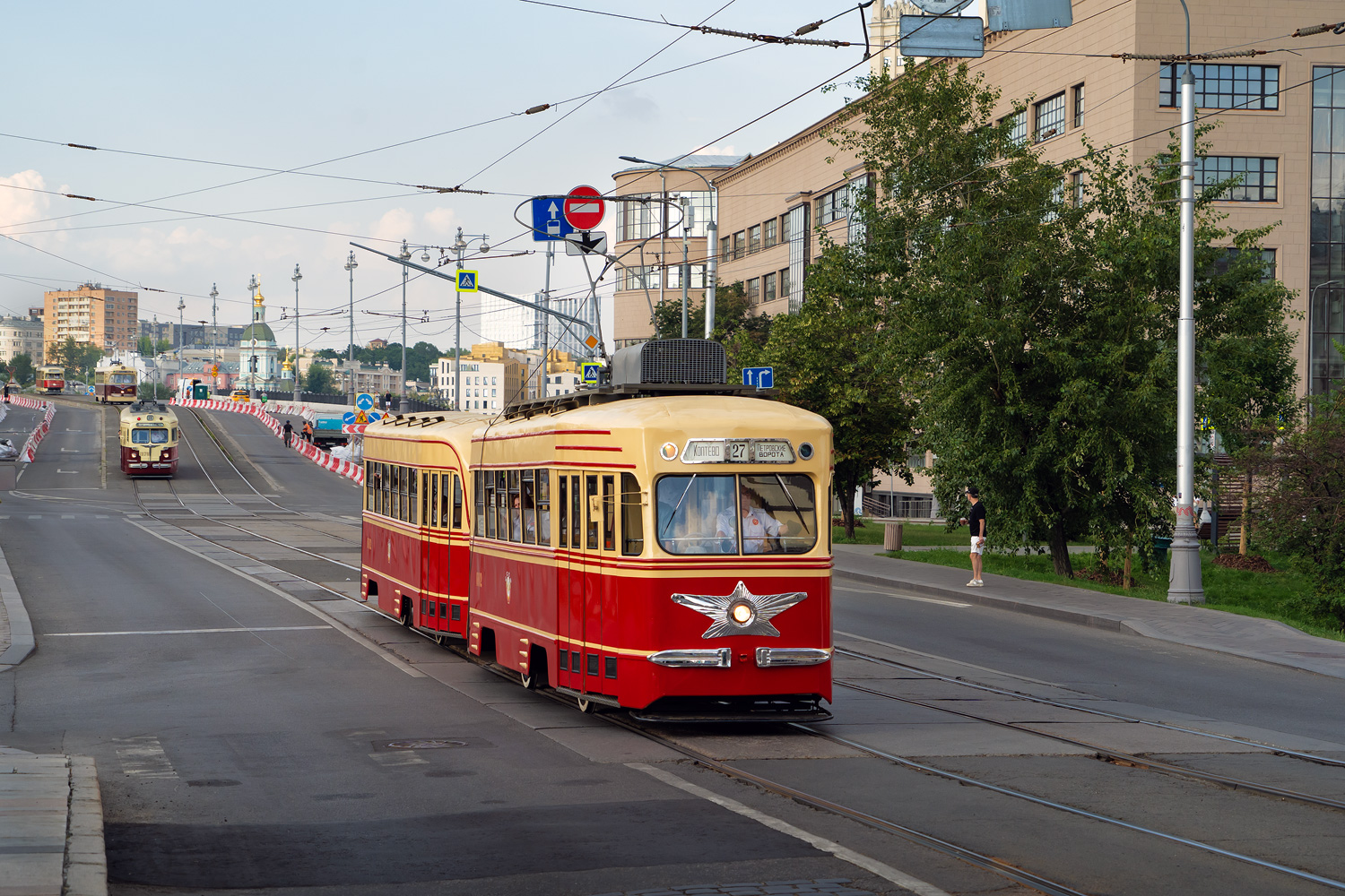 Москва, КТМ-1 № 0002; Москва — День Московского транспорта — 2024 (ночные репетиции парада трамваев 06.07.2024 и 11.07.2024, парад и выставка трамваев 13.07.2024)