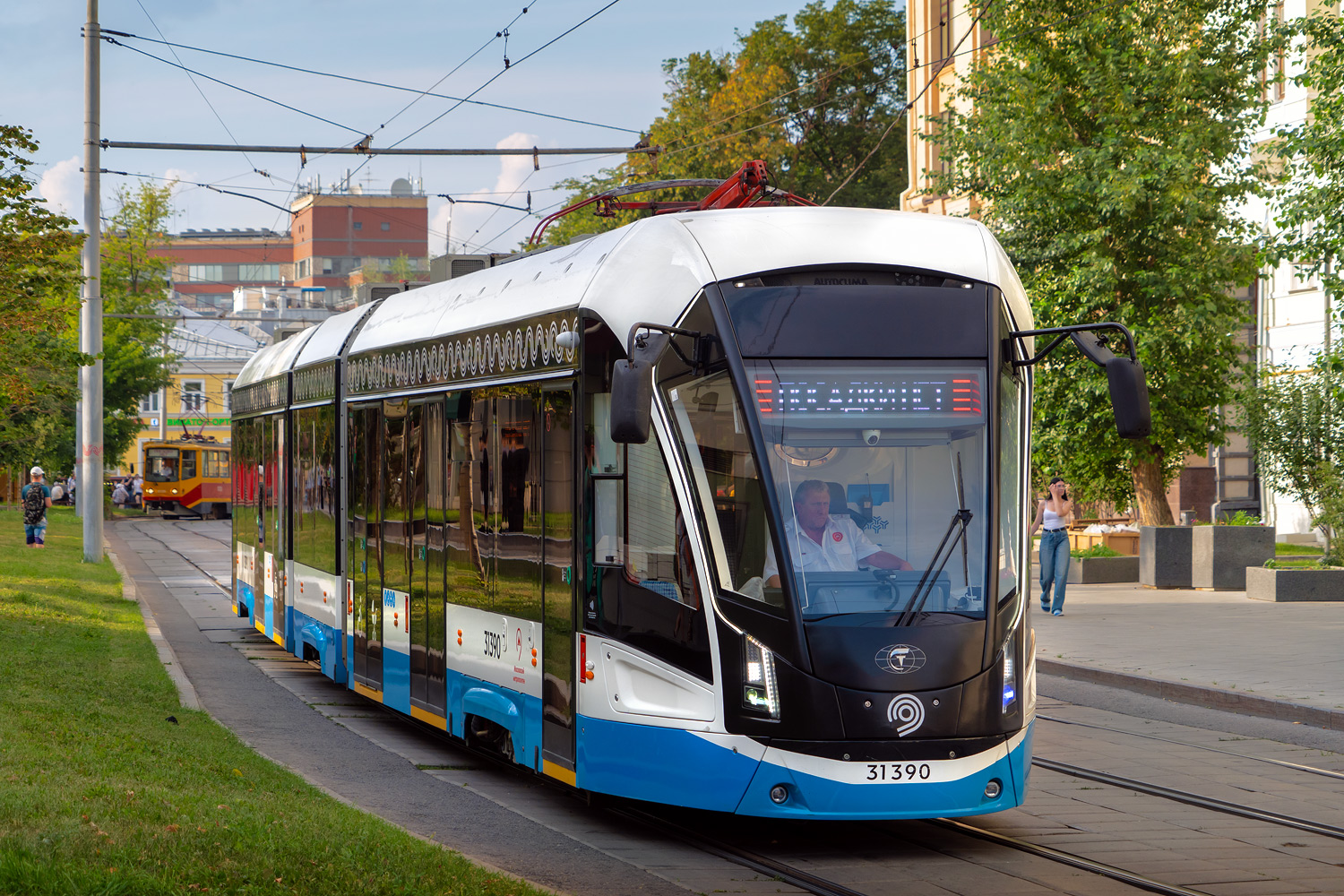 Москва, 71-931М «Витязь-М» № 31390; Москва — День Московского транспорта — 2024 (ночные репетиции парада трамваев 06.07.2024 и 11.07.2024, парад и выставка трамваев 13.07.2024)