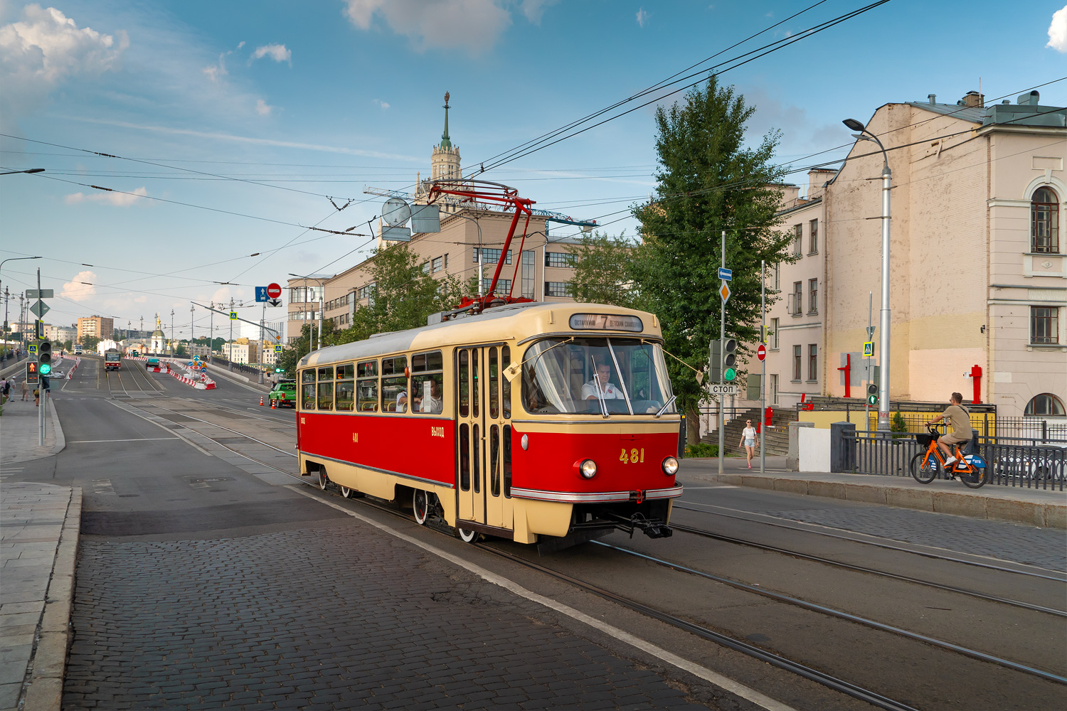Москва, Tatra T3SU (двухдверная) № 481; Москва — День Московского транспорта — 2024 (ночные репетиции парада трамваев 06.07.2024 и 11.07.2024, парад и выставка трамваев 13.07.2024)