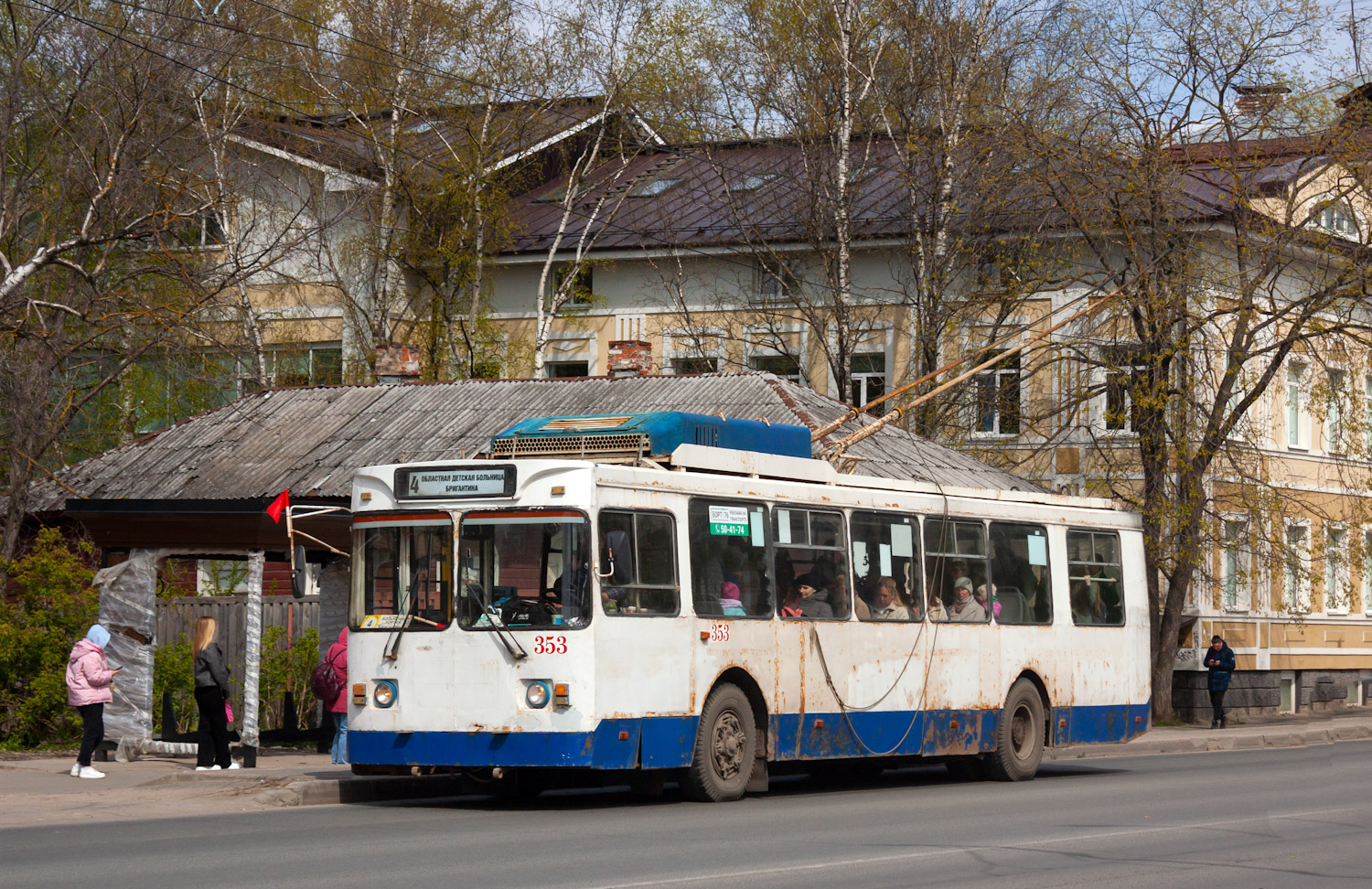 Вологда, ЗиУ-682ГМ1 (с широкой передней дверью) № 353