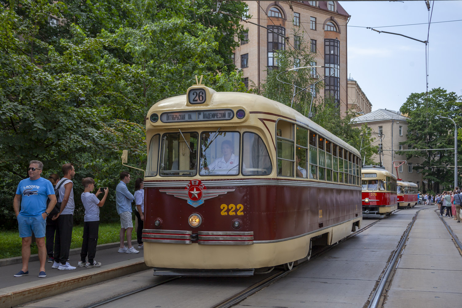 Москва, РВЗ-6 № 222; Москва — День Московского транспорта — 2024 (ночные репетиции парада трамваев 06.07.2024 и 11.07.2024, парад и выставка трамваев 13.07.2024)