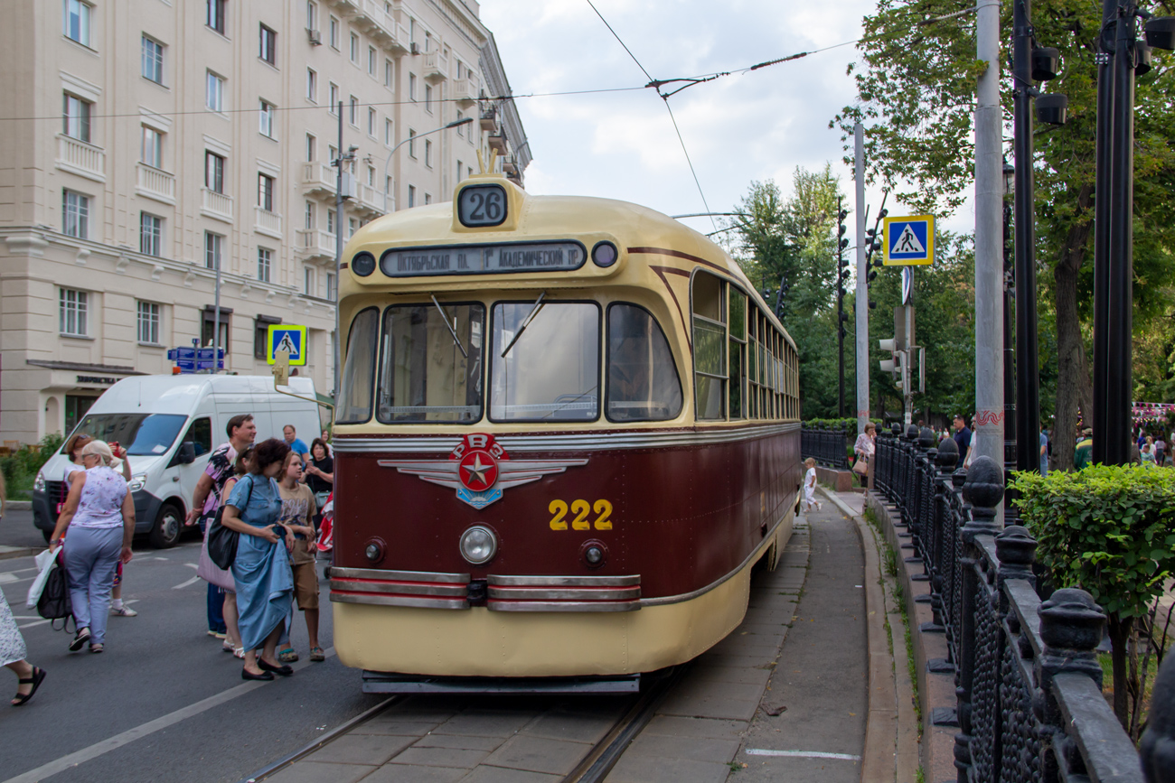 Moskva, RVZ-6 № 222; Moskva — Moscow Transport Day — 2024 (night rehearsals of the tram parade on 07/06/2024 and 07/11/2024, parade and tram exhibition on 07/13/2024)
