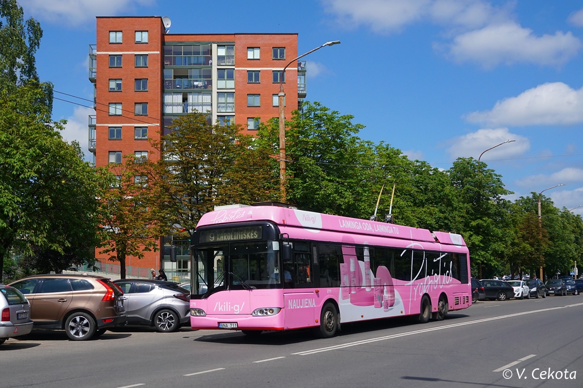 Вильнюс, Solaris Trollino II 15 AC № 2711