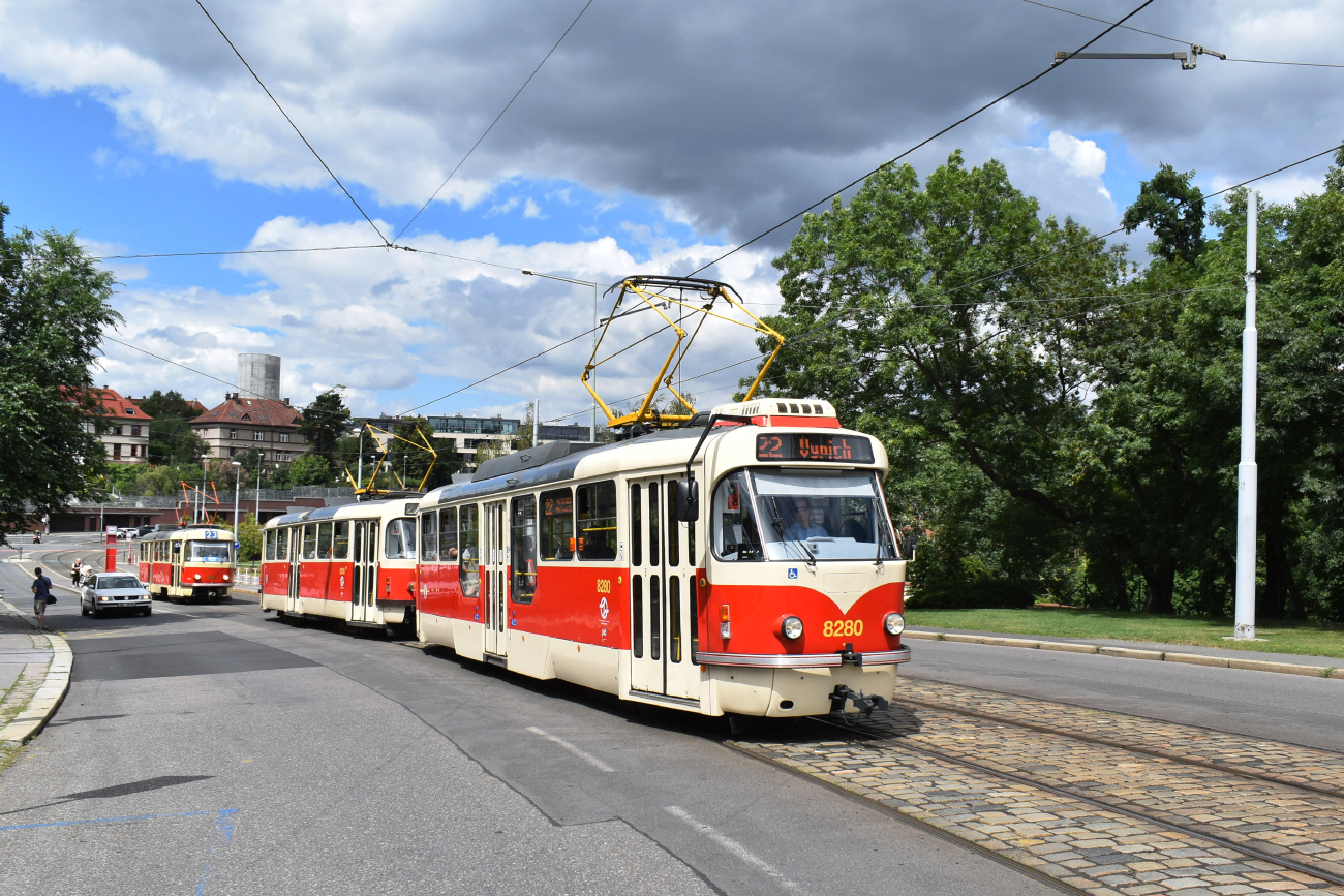 Прага, Tatra T3R.PLF № 8280