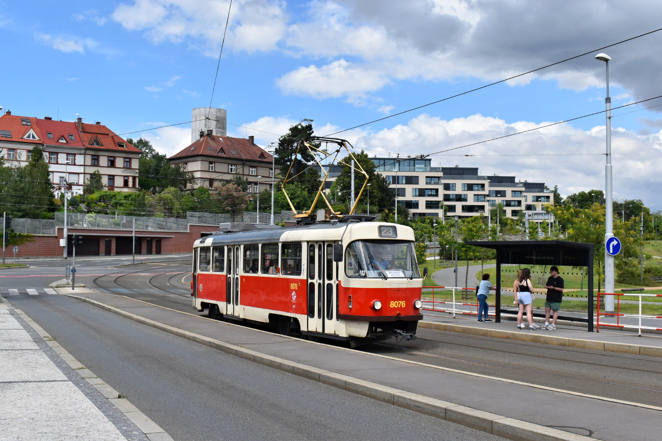 Прага, Tatra T3M2-DVC № 8076