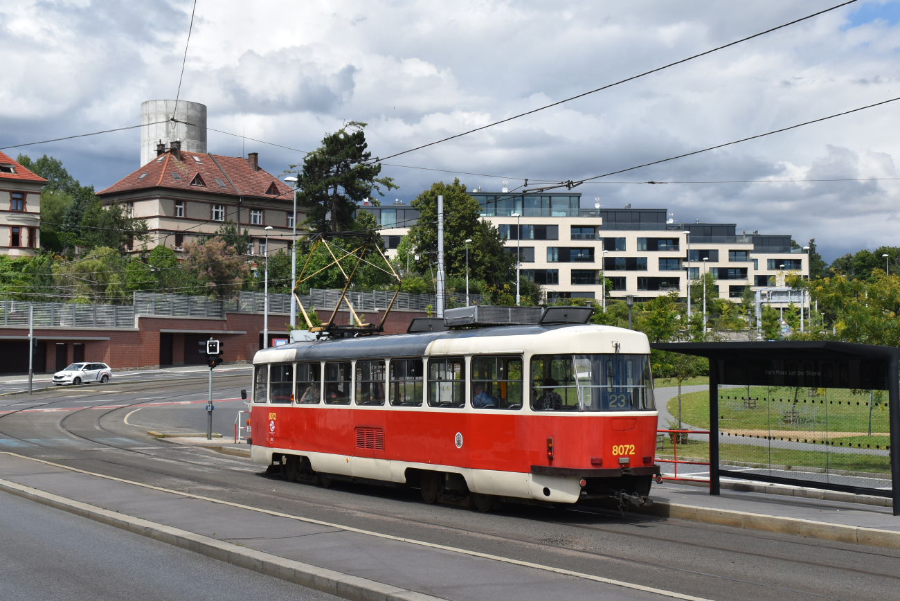 Прага, Tatra T3M2-DVC № 8072