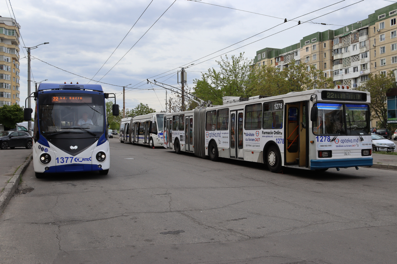 Кишинёв, RTEC 6243303M1 № 1377; Кишинёв, БКМ 213 № 1278