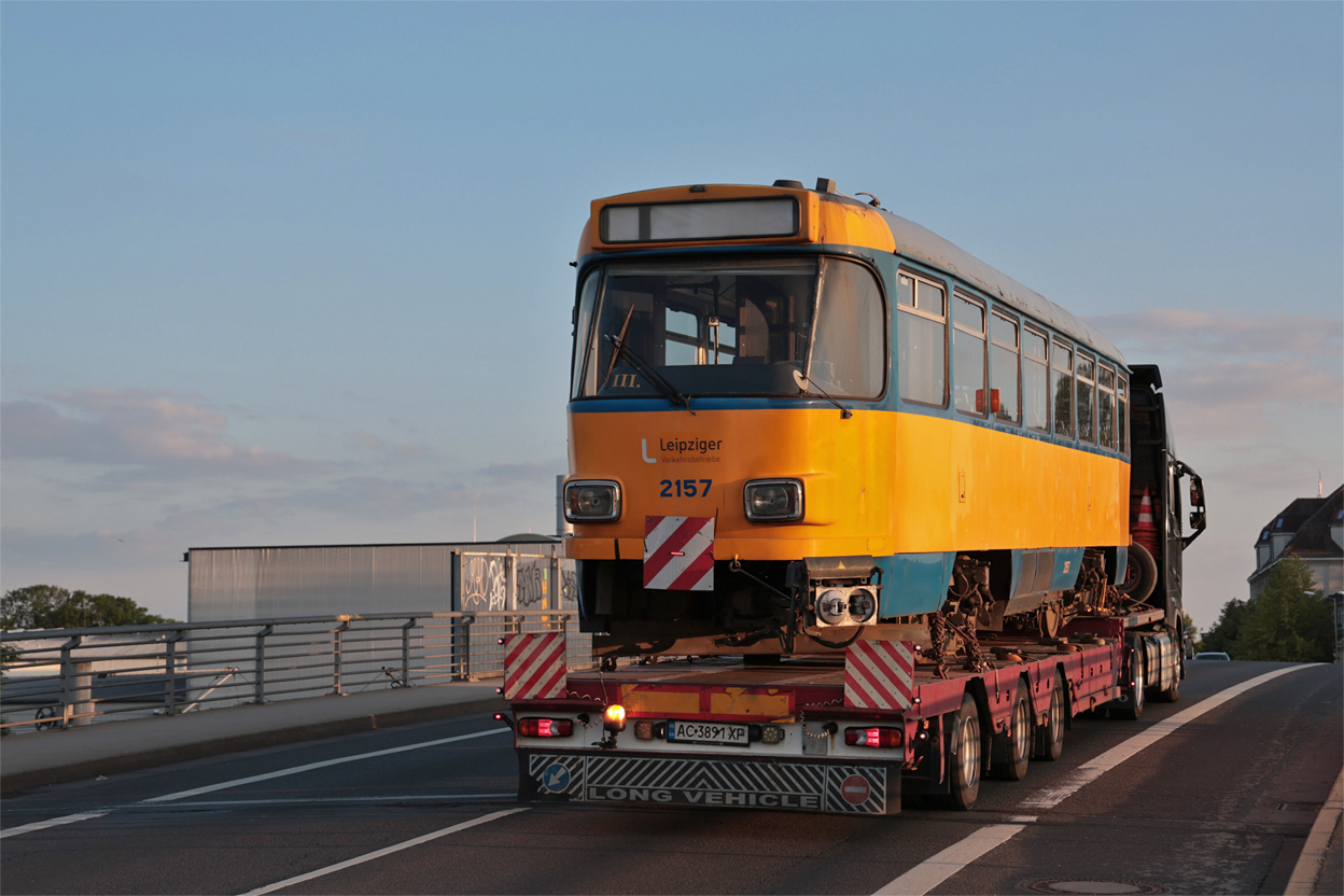 Leipzig, Tatra T4D-M1 N°. 2157; Leipzig — Handover of Tatra trams to Ukraine (Dnipro)