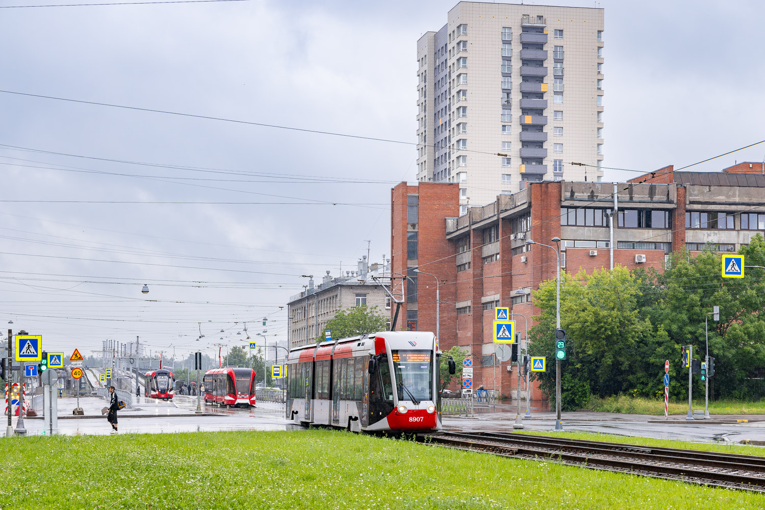 Санкт-Петербург, 71-801 (Alstom Citadis 301 CIS) № 8907
