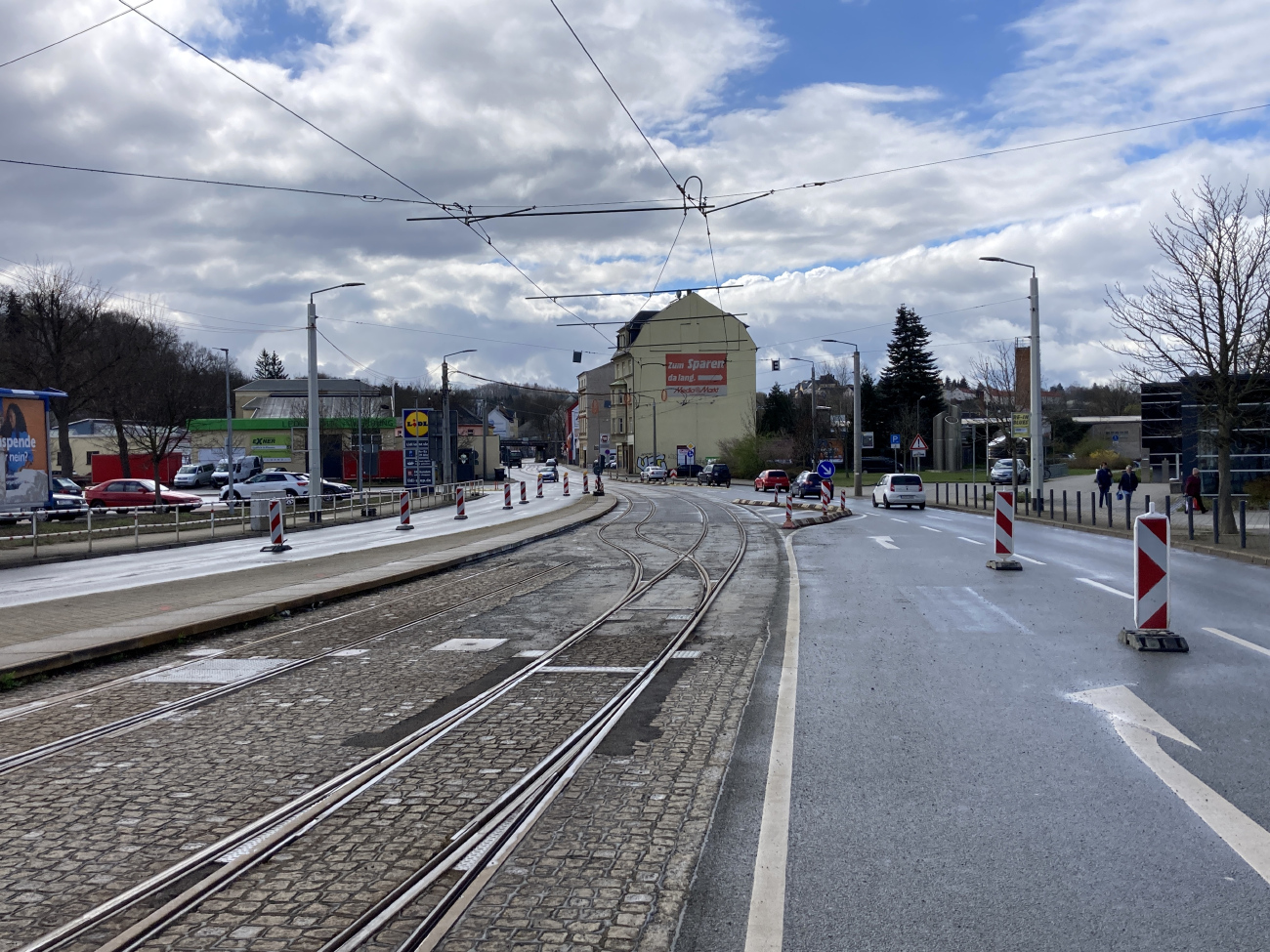 Плауэн — Трамвайные линии и инфраструктура