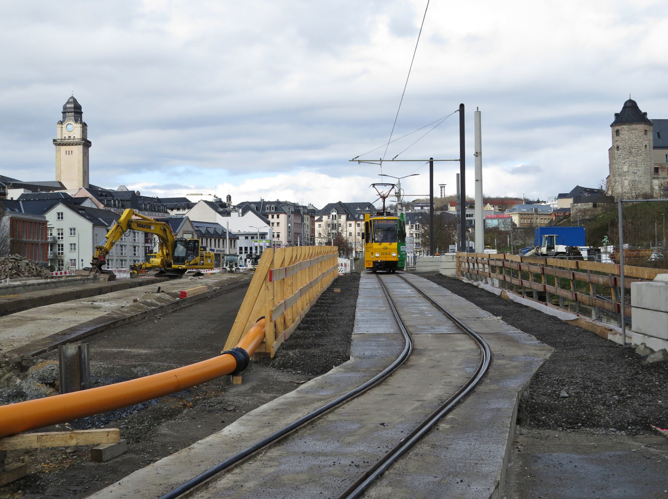 Плауэн — Трамвайные линии и инфраструктура