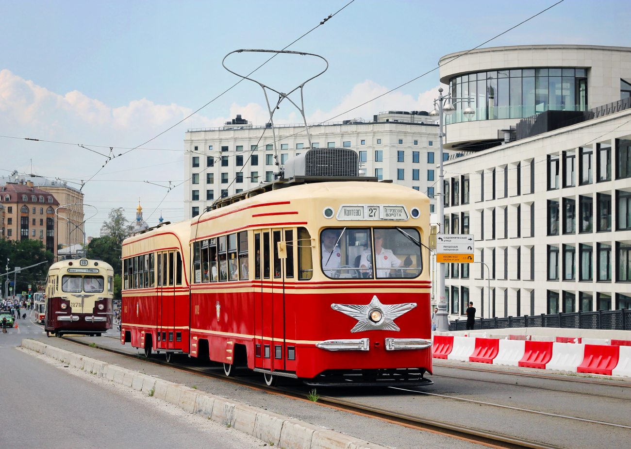 Москва, КТМ-1 № 0002; Москва — День Московского транспорта — 2024 (ночные репетиции парада трамваев 06.07.2024 и 11.07.2024, парад и выставка трамваев 13.07.2024)