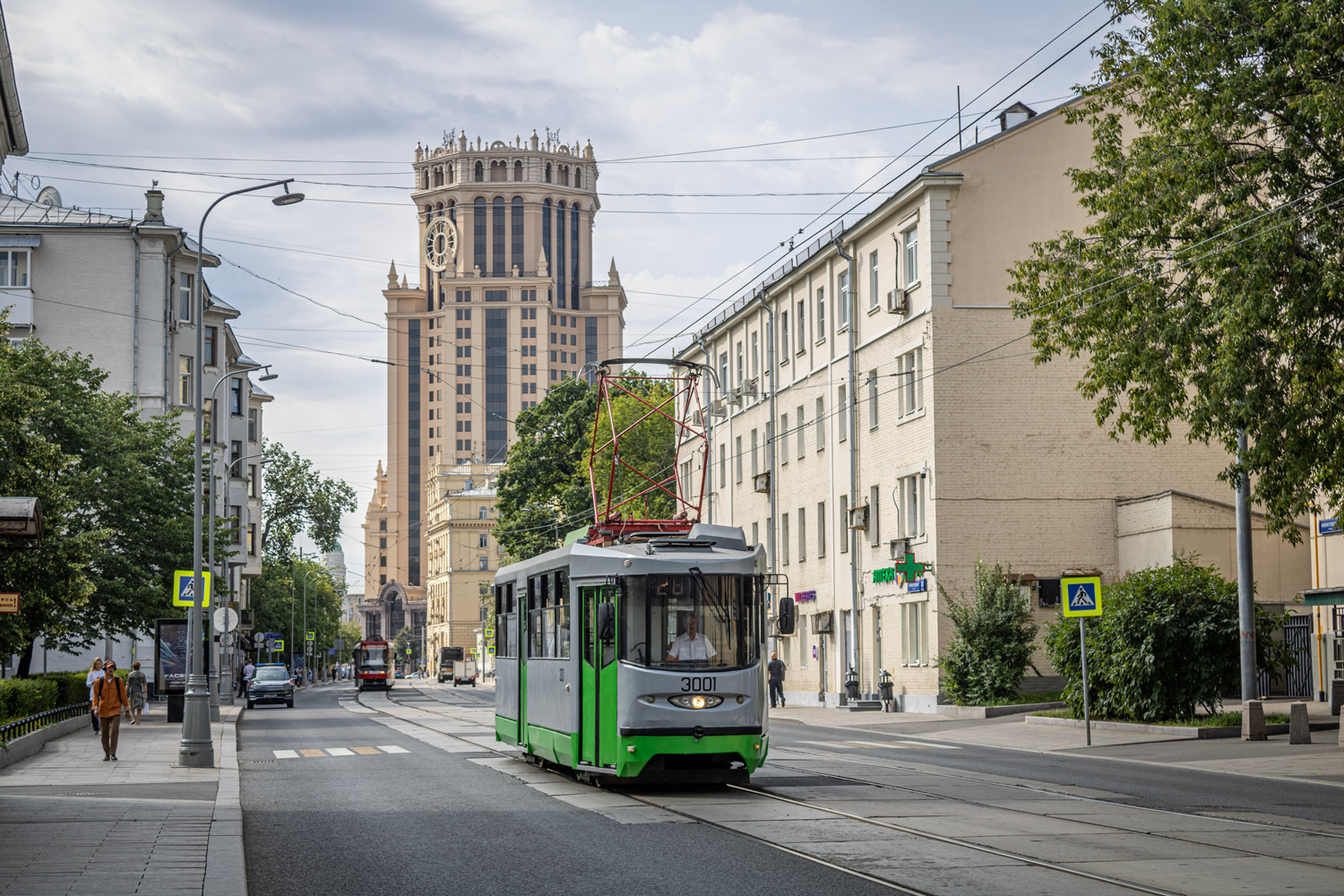 Moskau, 71-135 (LM-2000) Nr. 3001; Moskau — Moscow Transport Day — 2024 (night rehearsals of the tram parade on 07/06/2024 and 07/11/2024, parade and tram exhibition on 07/13/2024)