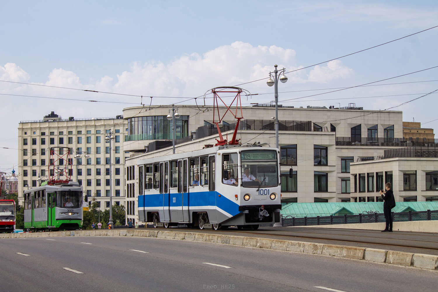 Москва, 71-608КМ № 1001; Москва — День Московского транспорта — 2024 (ночные репетиции парада трамваев 06.07.2024 и 11.07.2024, парад и выставка трамваев 13.07.2024)