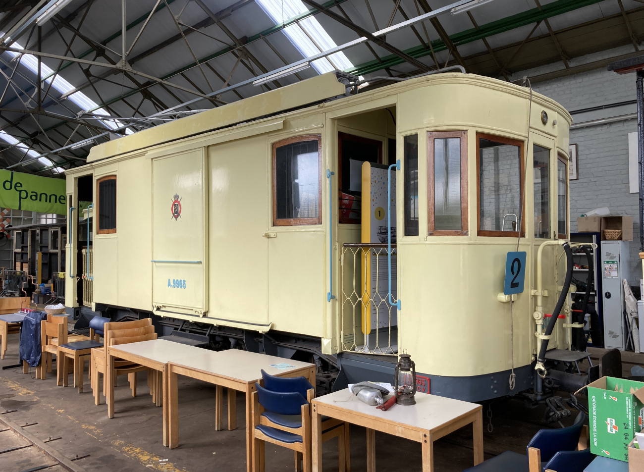Береговой трамвай, Двухосный грузовой моторный Franco-Belge № A.9965