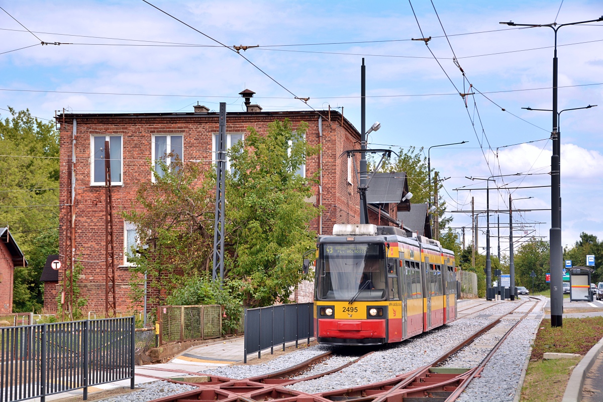 Лодзь, Adtranz GT6M-ZR № 2495