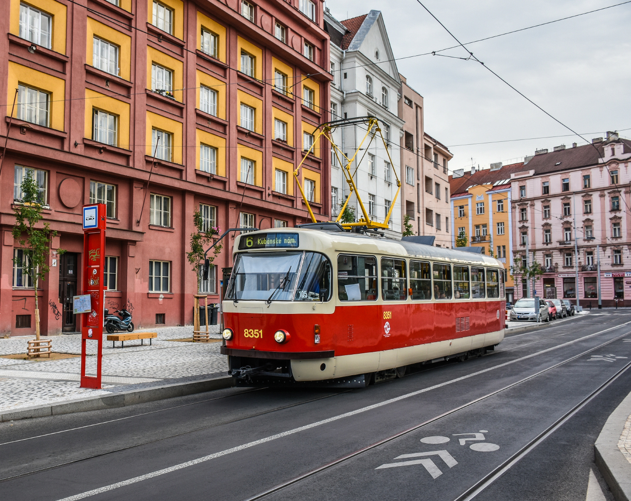 Прага, Tatra T3R.P № 8351