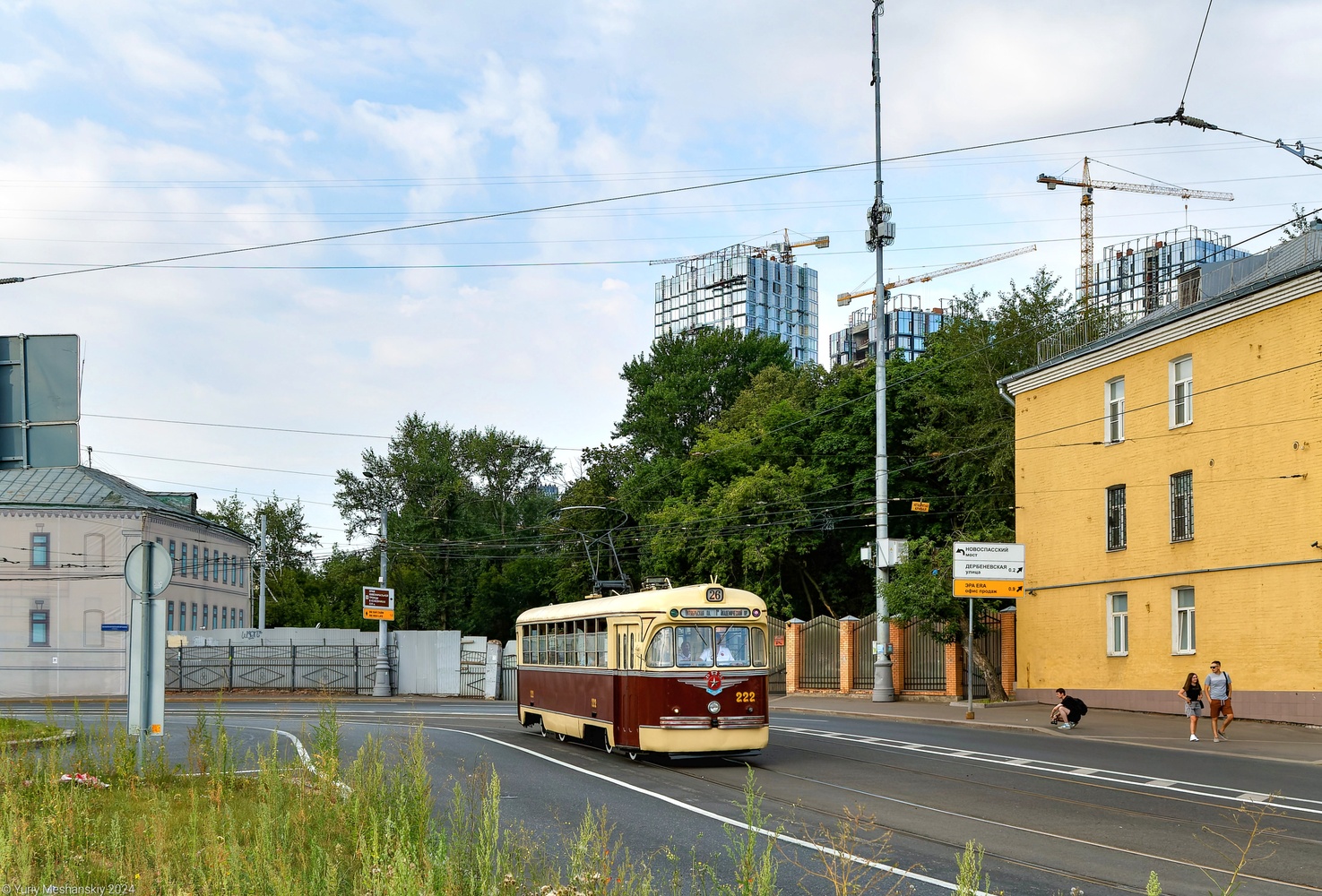 Moskva, RVZ-6 č. 222; Moskva — Moscow Transport Day — 2024 (night rehearsals of the tram parade on 07/06/2024 and 07/11/2024, parade and tram exhibition on 07/13/2024)