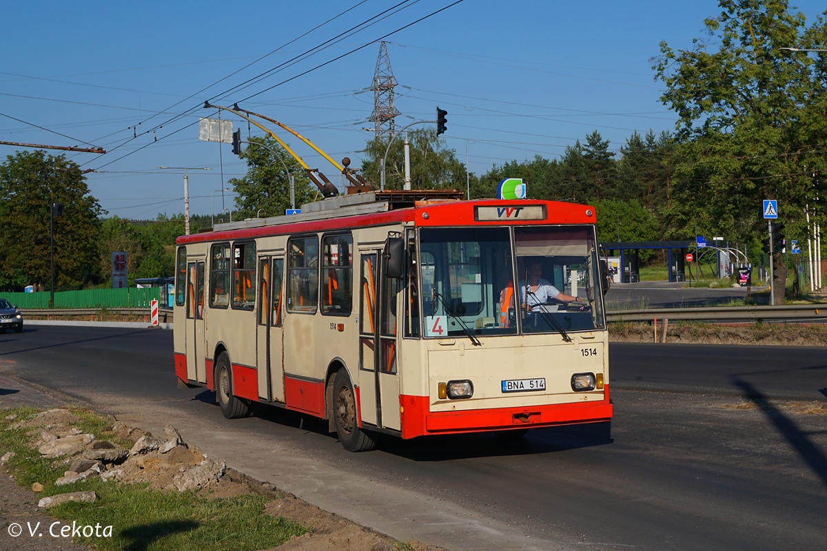 Вильнюс, Škoda 14Tr02/6 № 1514