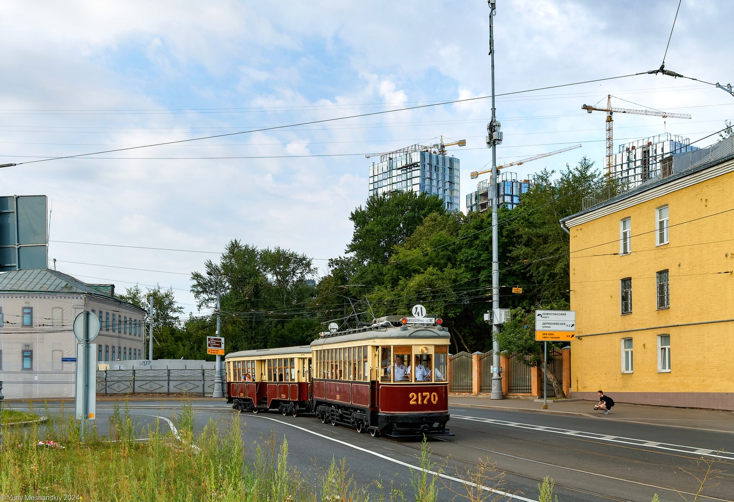 Москва, КМ № 2170; Москва — День Московского транспорта — 2024 (ночные репетиции парада трамваев 06.07.2024 и 11.07.2024, парад и выставка трамваев 13.07.2024)