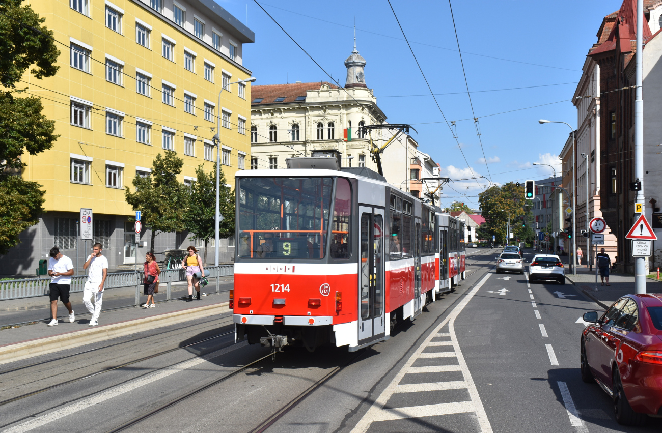 Брно, Tatra T6A5 № 1214