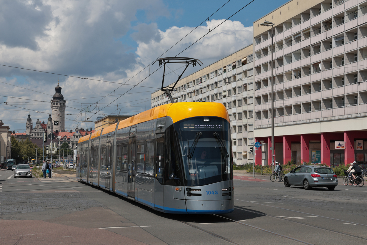 Лейпциг, Solaris Tramino Leipzig (NGT10) № 1043