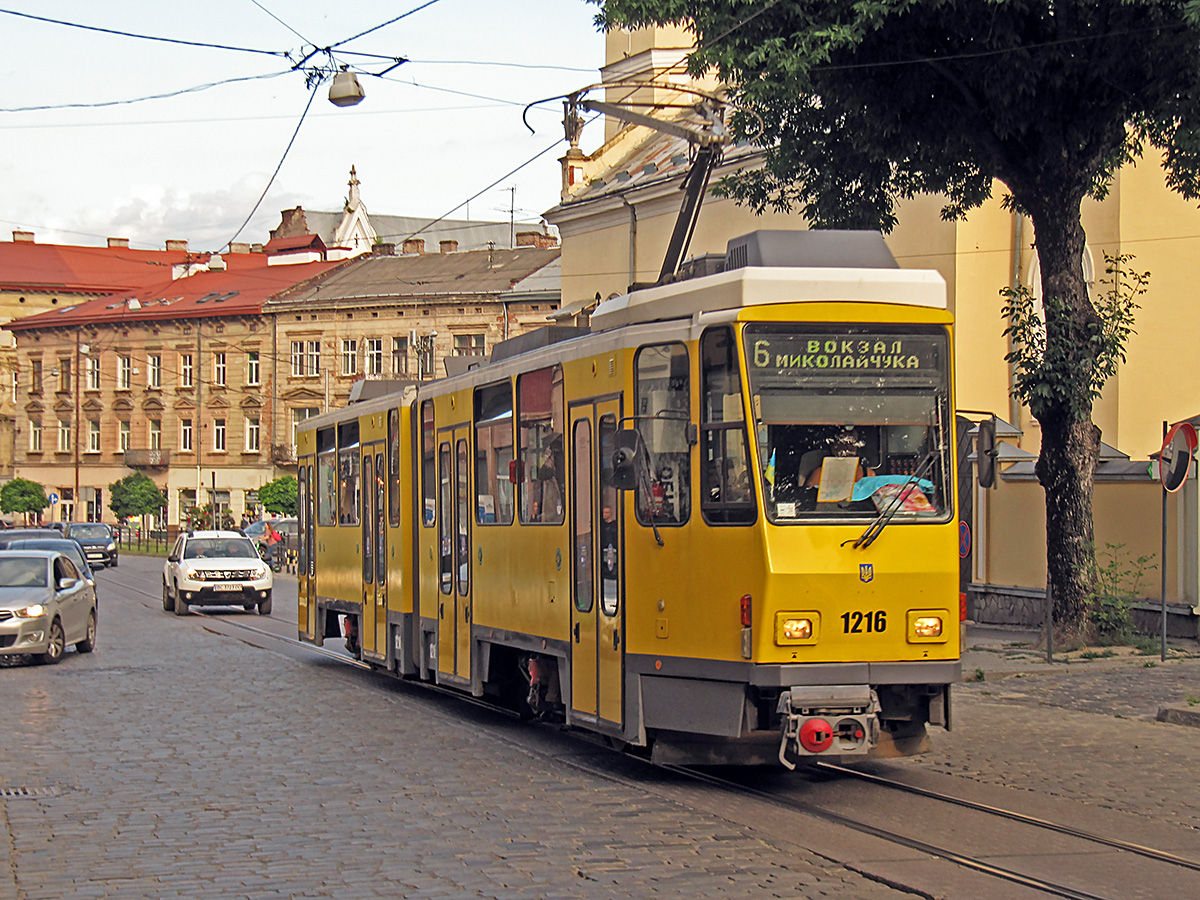 Львов, Tatra KT4DM № 1216