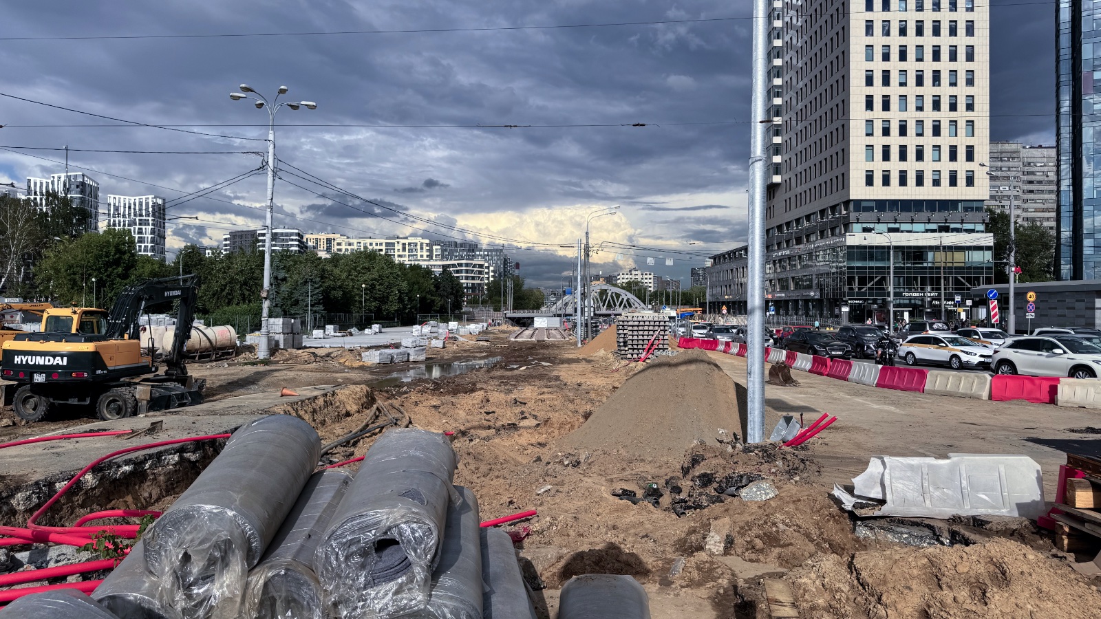 Москва — Строительство и ремонты; Москва — Строительство трамвайной линии на улице Сергия Радонежского