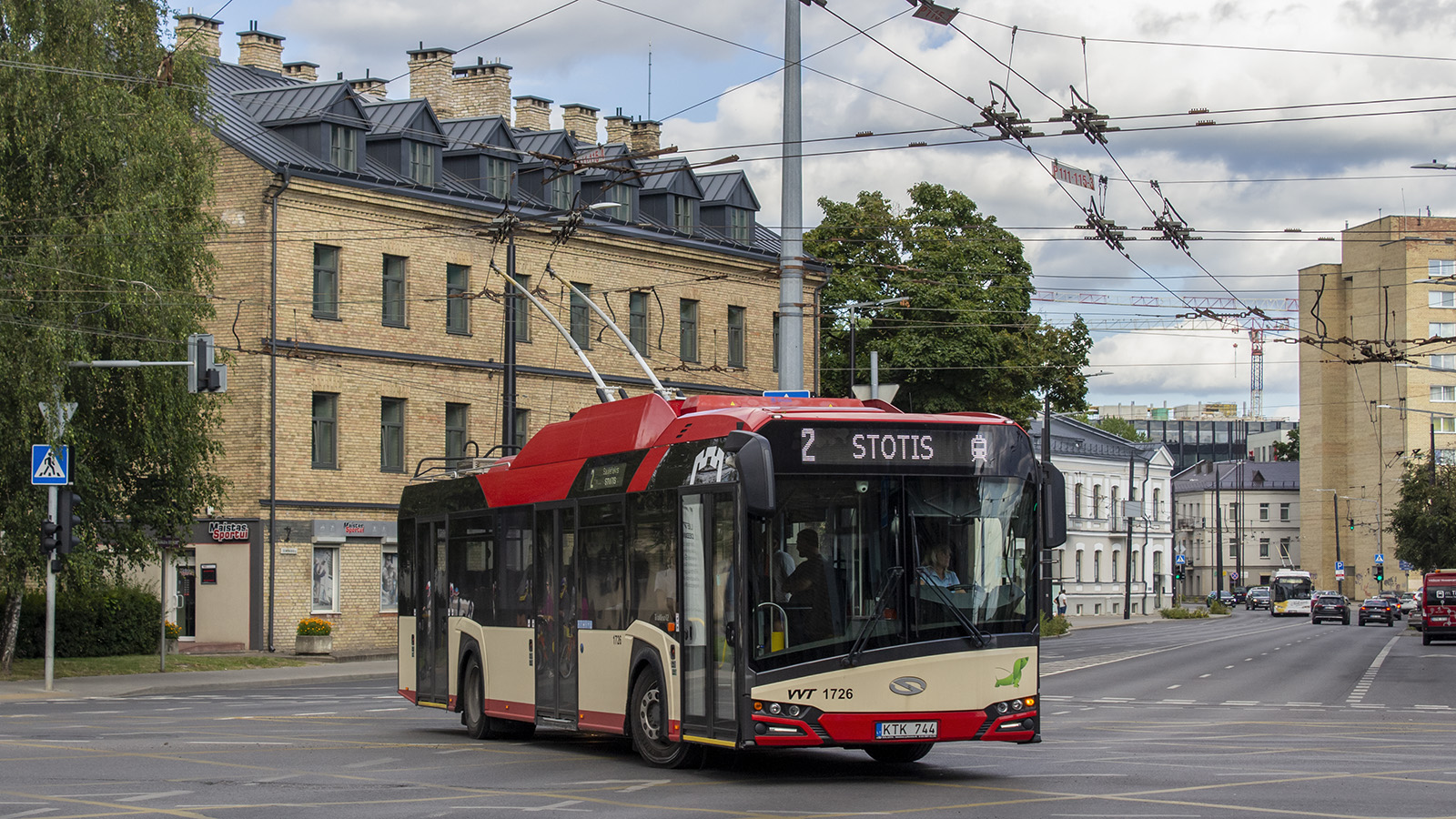 Вильнюс, Solaris Trollino IV 12 Škoda № 1726; Вильнюс — Временные плановые изменения движения