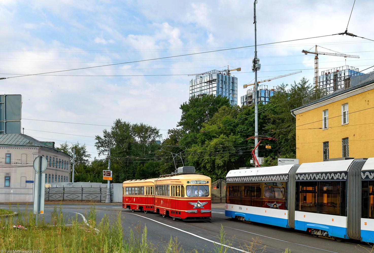 Москва, КТМ-1 № 0002; Москва — День Московского транспорта — 2024 (ночные репетиции парада трамваев 06.07.2024 и 11.07.2024, парад и выставка трамваев 13.07.2024)