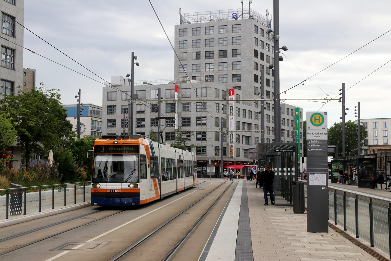 Rhein-Neckar, Duewag 6MGT č. 5605 Rhein-Neckar, Duewag 6MGT č. 5605