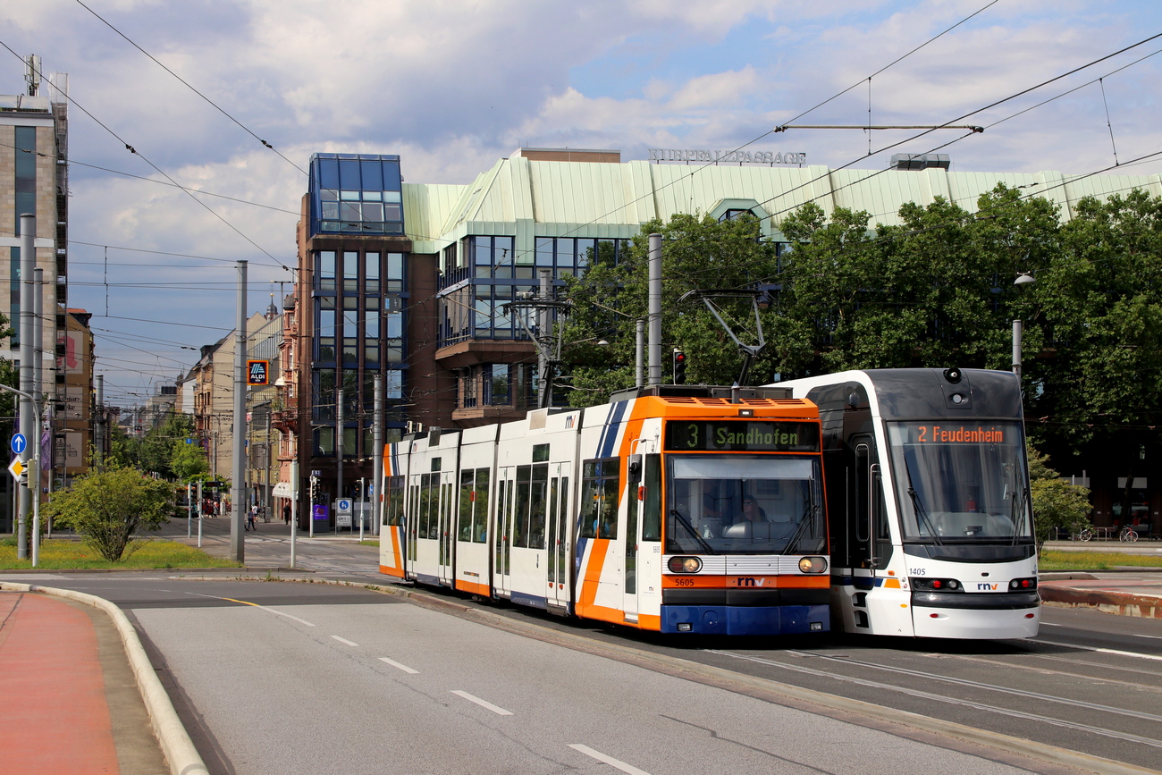 Rhein-Neckar, Duewag 6MGT č. 5605 Rhein-Neckar, Duewag 6MGT č. 5605