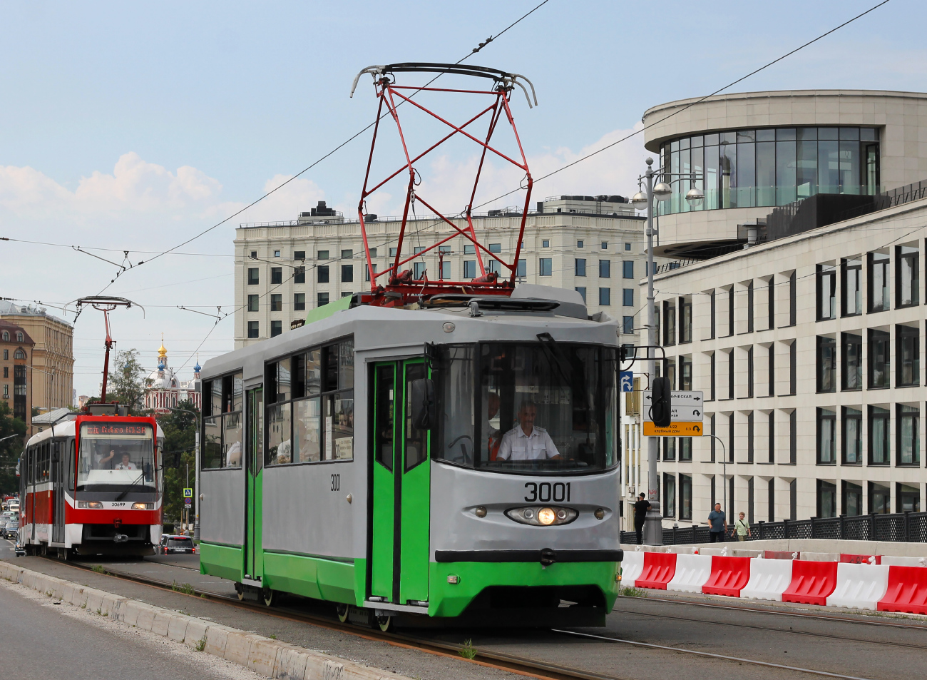 Moskau, 71-135 (LM-2000) Nr. 3001; Moskau — Moscow Transport Day — 2024 (night rehearsals of the tram parade on 07/06/2024 and 07/11/2024, parade and tram exhibition on 07/13/2024)