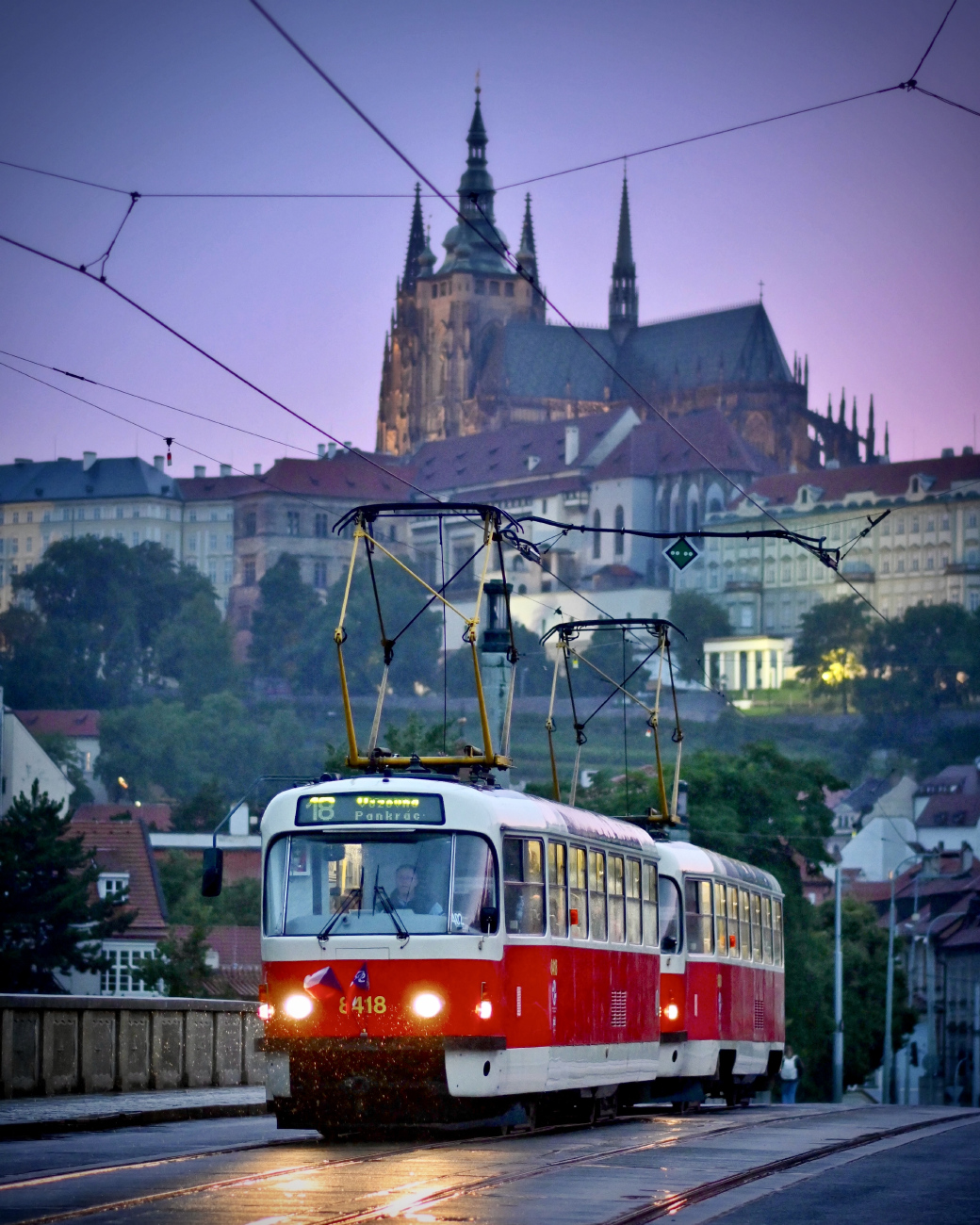 Прага, Tatra T3R.P № 8418