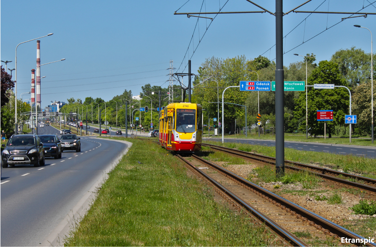 Лодзь, Konstal 805NaND № 2740