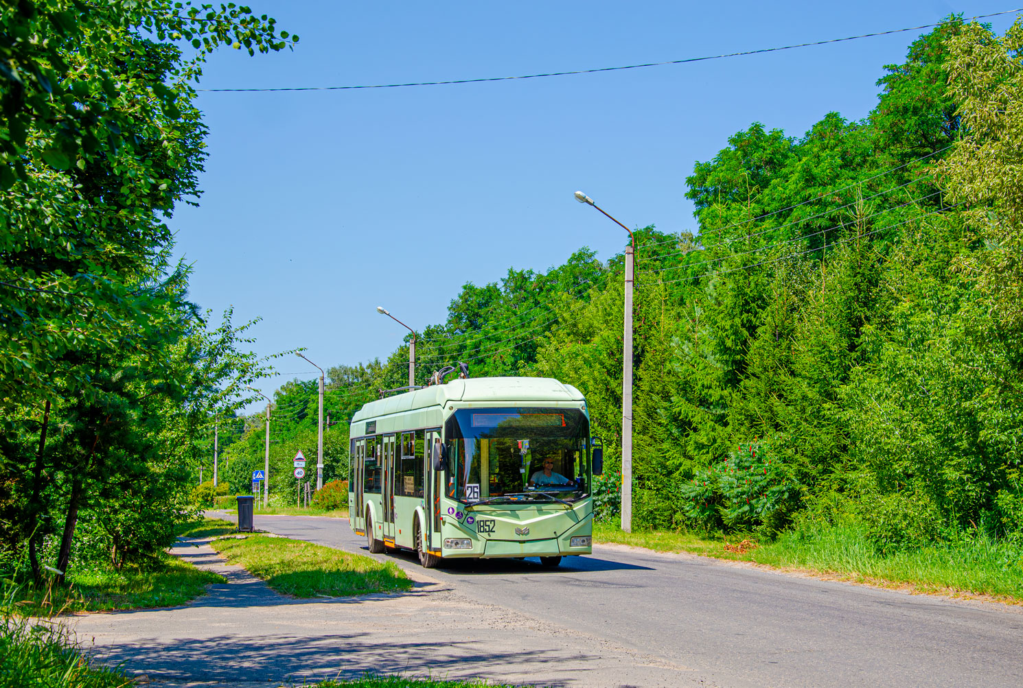 Гомель, БКМ 32100D № 1852; Гомель — Движение на участках с использованием автономного хода