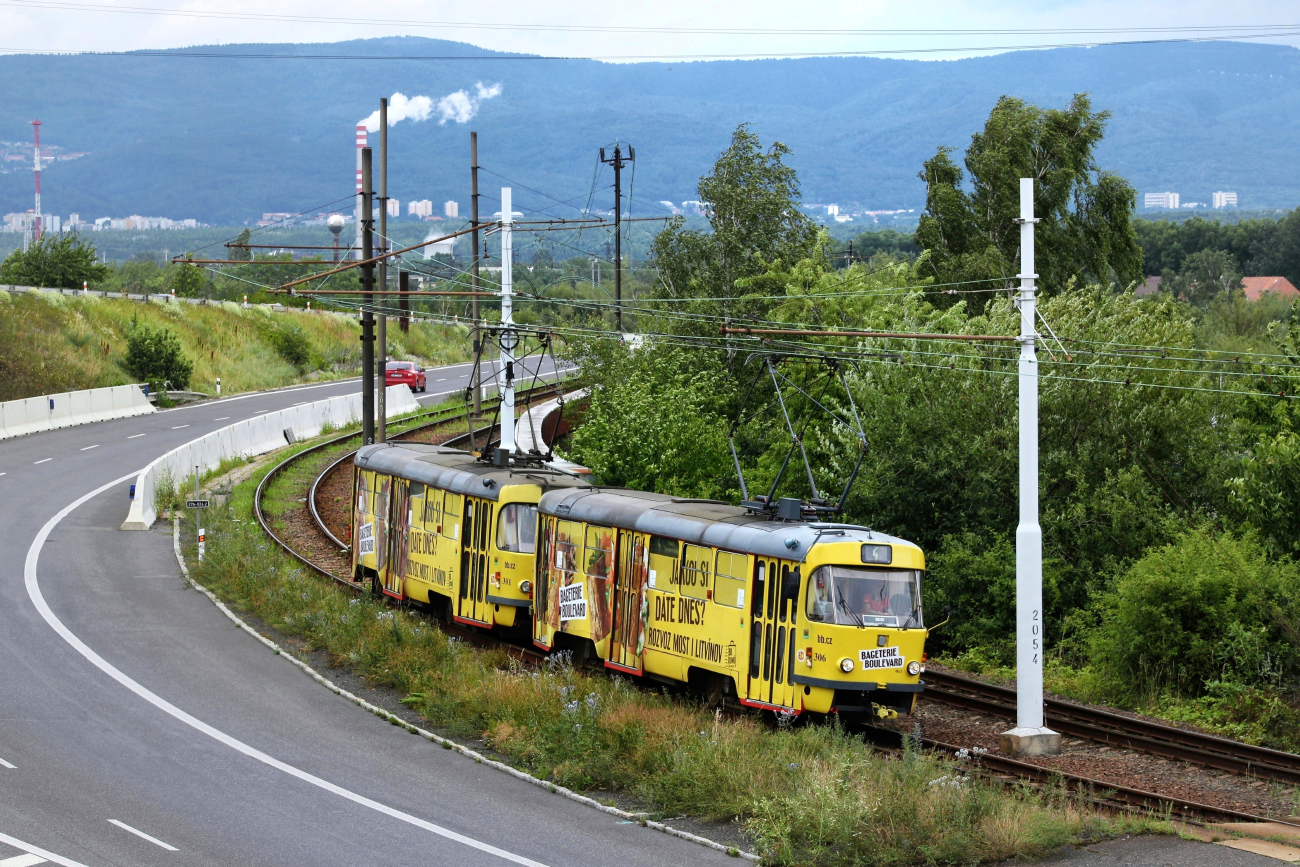 Мост ― Литвинов, Tatra T3M.3 № 306
