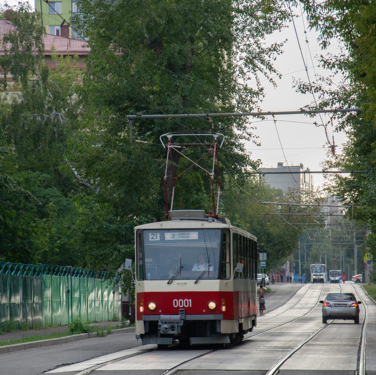Москва, Tatra T6B5SU № 0001; Москва — День Московского транспорта — 2024 (ночные репетиции парада трамваев 06.07.2024 и 11.07.2024, парад и выставка трамваев 13.07.2024)